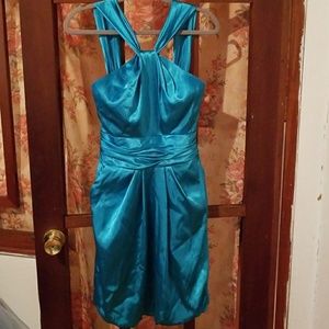 Aqua bridesmaid/party dress